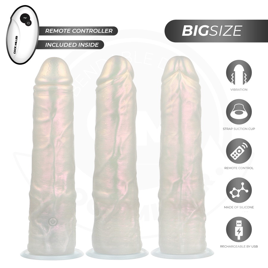 COCK MILLER – Realistischer Dildo mit Saugnapf, Licht & Vibration - Love-Union.de